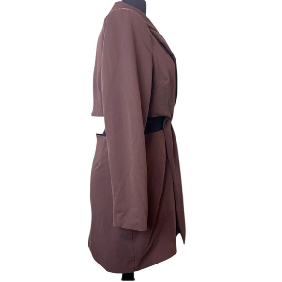 Showpo Cut Out Twist Front Blazer and Skirt Dress Outfit US size 10 / Aus 14 - Picture 5 of 16